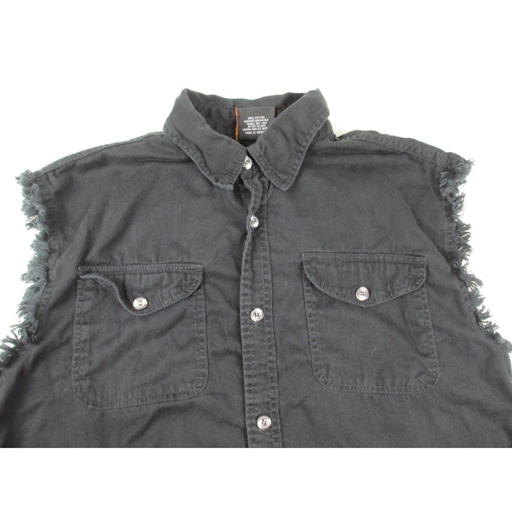 Milwaukee Performance Shirt Mens Extra Large Black Button Up Sleeveless Casual‎ - Picture 3 of 9